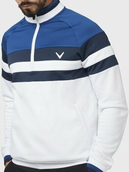 Суичър/Пуловер Callaway LS Street Blocked 1/4 Zip Bright White M Суитшърт - 5