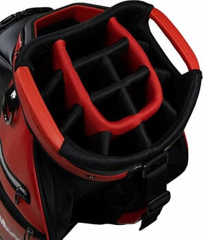 Golftaske TaylorMade Deluxe Cart Bag Red/Black Golftaske - 5