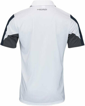 Tennis shirt Head Club 22 Tech Polo Shirt Men White/Dress Blue 2XL Tennis shirt - 2