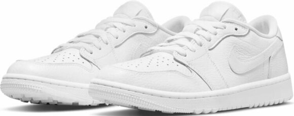 Calçado de golfe para homem Nike Air Jordan 1 Low G White/White 44 - 3