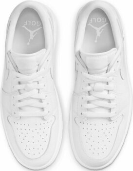 Calçado de golfe para homem Nike Air Jordan 1 Low G White/White 44 - 5