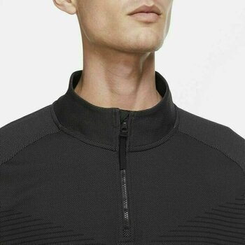Polo Shirt Nike Dri-Fit ADV Vapor Mens Half-Zip Top Black/Dark Smoke Grey/Black 2XL - 3