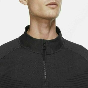 Polo Shirt Nike Dri-Fit ADV Vapor Mens Half-Zip Top Black/Dark Smoke Grey/Black XL - 3