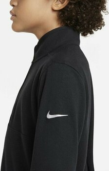 Polo trøje Nike Dri-Fit UV Womens Full-Zip Golf Top Black/Black/White XS - 5