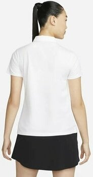 Polo Shirt Nike Dri-Fit Victory Womens Golf Polo White/Black S Polo Shirt - 3