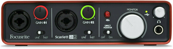 USB audio prevodník - zvuková karta Focusrite SCARLETT 2i2 - 3