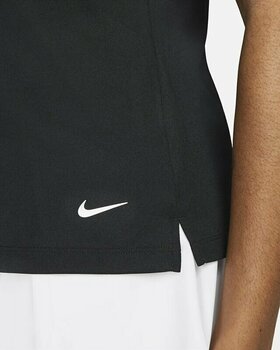Polo-Shirt Nike Dri-Fit Victory Womens Sleeveless Golf Polo Black/White L - 4