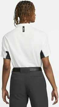 Camiseta polo Nike Dri-Fit Tiger Woods Advantage Jacquard Color-Blocked White/Photon Dust/Black 2XL - 3