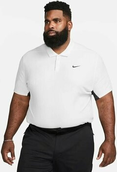 Camiseta polo Nike Dri-Fit Tiger Woods Advantage Jacquard Color-Blocked White/Photon Dust/Black 2XL - 8