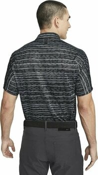 Camisa pólo Nike Dri-Fit Tiger Woods Advantage Stripe Iron Grey/University Red/White M Camisa pólo - 3