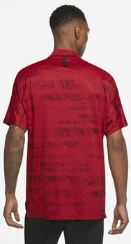 Polo Shirt Nike Dri-Fit Tiger Woods Advantage Mock Red/University Red/Black 2XL Polo Shirt - 2