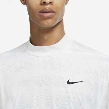 Polo košeľa Nike Dri-Fit Tiger Woods Advantage Mock White/University Red/Black 3XL - 3