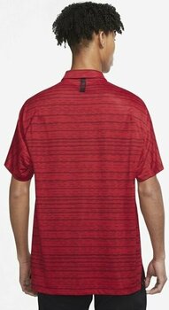 Koszulka Polo Nike Dri-Fit Tiger Woods Advantage Stripe Red/Black/Black L - 2
