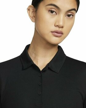 Polo-Shirt Nike Dri-Fit Victory Womens Golf Black/White L Polo-Shirt - 4