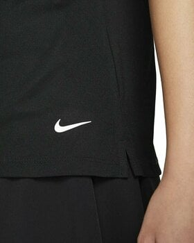 Polo Shirt Nike Dri-Fit Victory Womens Golf Polo Black/White M - 5