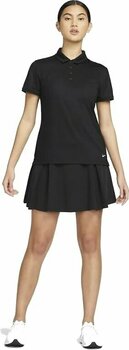 Camisa pólo Nike Dri-Fit Victory Womens Golf Polo Black/White XL - 2