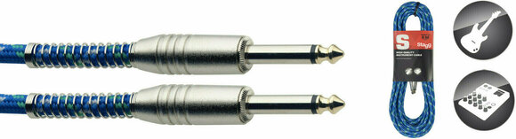 Instrument Cable Stagg SGC6VT Blue 6 m Straight - Straight - 2