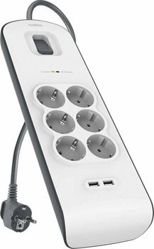 Power Cable Belkin USB Charging 6-outlet BSV604ca2M White 2 m - 2