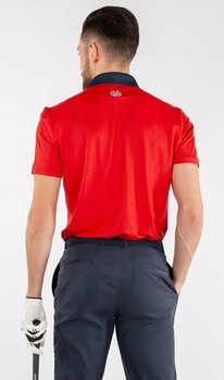 Polo trøje Galvin Green Mayson Ventil8+ Mens Polo Shirt Red/Navy L - 4