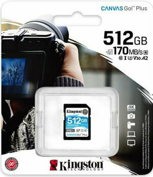 Κάρτα Μνήμης Kingston 512GB SDXC Canvas Go! Plus CL10 U3 V30 SDXC 512 GB Κάρτα Μνήμης - 2