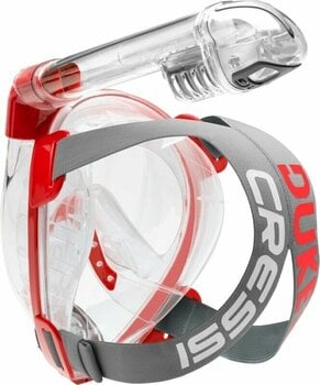 Diving Mask Cressi Duke Dry Full Face Mask Clear/Red S/M - 3
