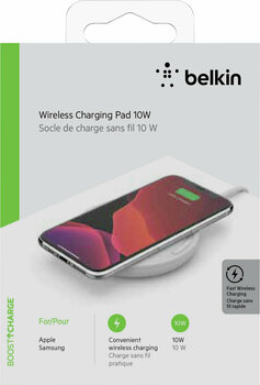 Wireless charger Belkin Wireless Charging Pad & Micro USB Cable 10.0 White Wireless charger - 2