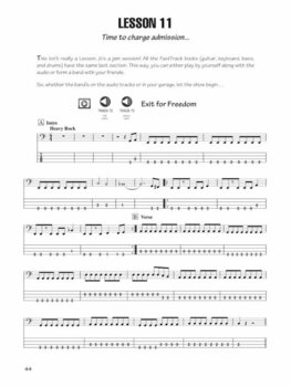Sheet Music for Bass Guitars Hal Leonard FastTrack - Bass Guitar 1 Starter Pack Music Book - 5
