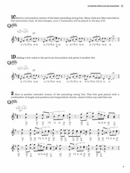 Music sheet for wind instruments Steve Cohen 100 Authentic Blues Harmonica Licks Music Book - 4