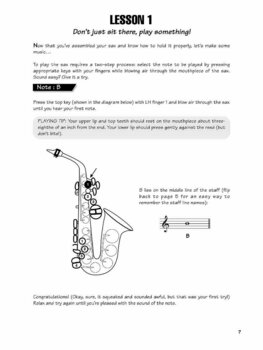 Partitura para instrumentos de sopro Hal Leonard FastTrack - Alto Saxophone Method 1 Livro de música - 2