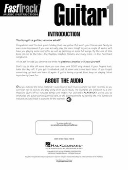 Music sheet for guitars and bass guitars Hal Leonard FastTrack - Guitar Method 1 Music Book - 2