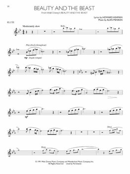 Bladmuziek voor blaasinstrumenten Disney Movie Hits Flute Muziekblad - 4