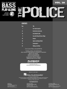 Noder til basguitarer The Police Bass Guitar Musik bog - 2