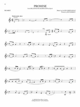 Nodeblad til blæseinstrumenter Disney Greats Trumpet Musik bog - 5