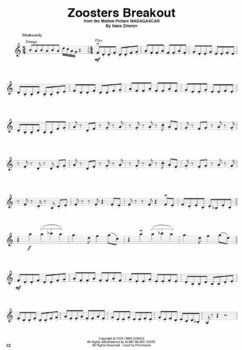 Partituri pentru instrumente cu coarde Hal Leonard Movie Music Violin Partituri - 5