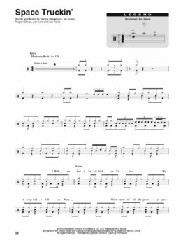 Partituri pentru tobe și percuție Hal Leonard Classic Rock Drums Partituri - 4
