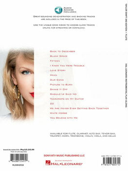 Нотни листи за духови инструменти Taylor Swift Flute Нотна музика - 3