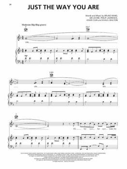 Partitura para pianos Bruno Mars Piano Livro de música - 3