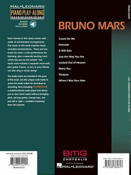 Noder til klaverer Bruno Mars Piano Musik bog - 4