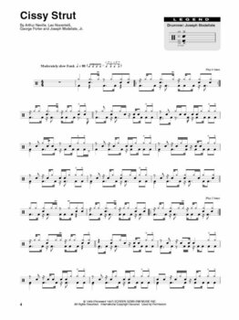 Partituri pentru tobe și percuție Hal Leonard Funk Drums Partituri - 3