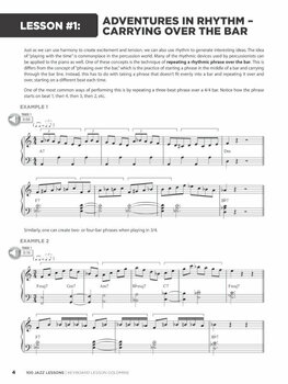Music sheet for pianos Hal Leonard Keyboard Lesson Goldmine: 100 Jazz Lessons Music Book - 4