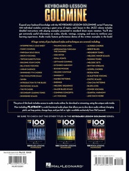 Music sheet for pianos Hal Leonard Keyboard Lesson Goldmine: 100 Jazz Lessons Music Book - 8