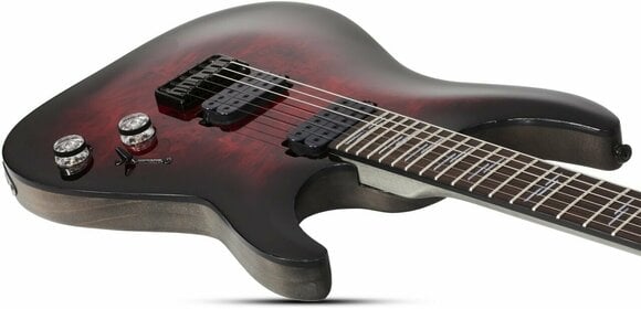 Elektrische gitaar Schecter Omen Elite-6 Black Cherry Burst - 3