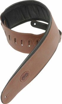 Leather guitar strap Levys MSS2-4 Leather guitar strap Brown - 3