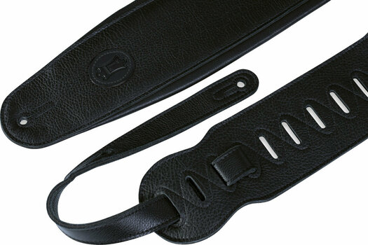 Leather guitar strap Levys MSSB2-4 Leather guitar strap Black - 3