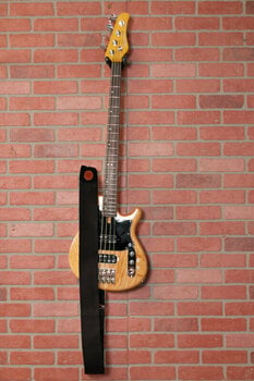 Textile guitar strap Levys MSSC4-BLK Signature Series 3" Heavy-weight Cotton Bass Strap Black - 5