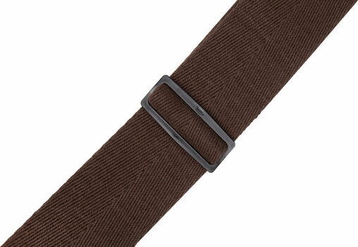 Textile guitar strap Levys MSSC4-BRN Signature Series 3" Heavy-weight Cotton Bass Strap Brown - 2