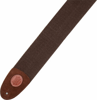 Textile guitar strap Levys MSSC4-BRN Signature Series 3" Heavy-weight Cotton Bass Strap Brown - 3