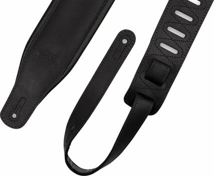 Leather guitar strap Levys PM32BH Leather guitar strap Black - 3