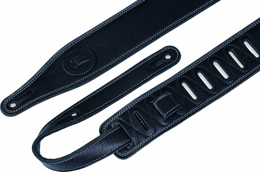 Leather guitar strap Levys M17SS Leather guitar strap Black - 2
