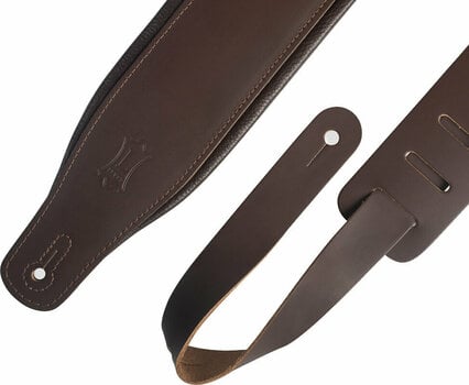 Leather guitar strap Levys M26PD Leather guitar strap Dark Brown - 2